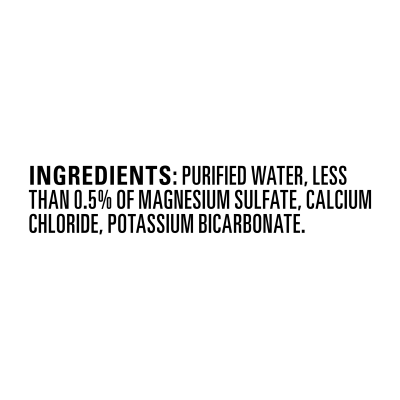 Ac+ion Alkaline Water 1L 12pack Ingredients