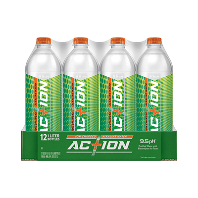 Ac+ion Alkaline Water 1L 12pack front view