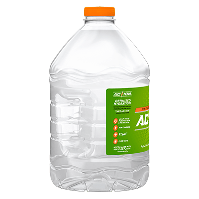 Ac+ion Alkaline Water 3L Single bottle left view